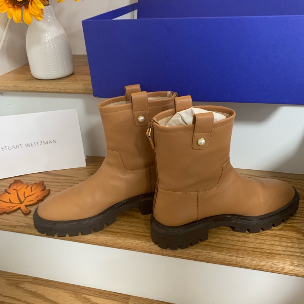 Stuart Weitzman Camel Leather Boots